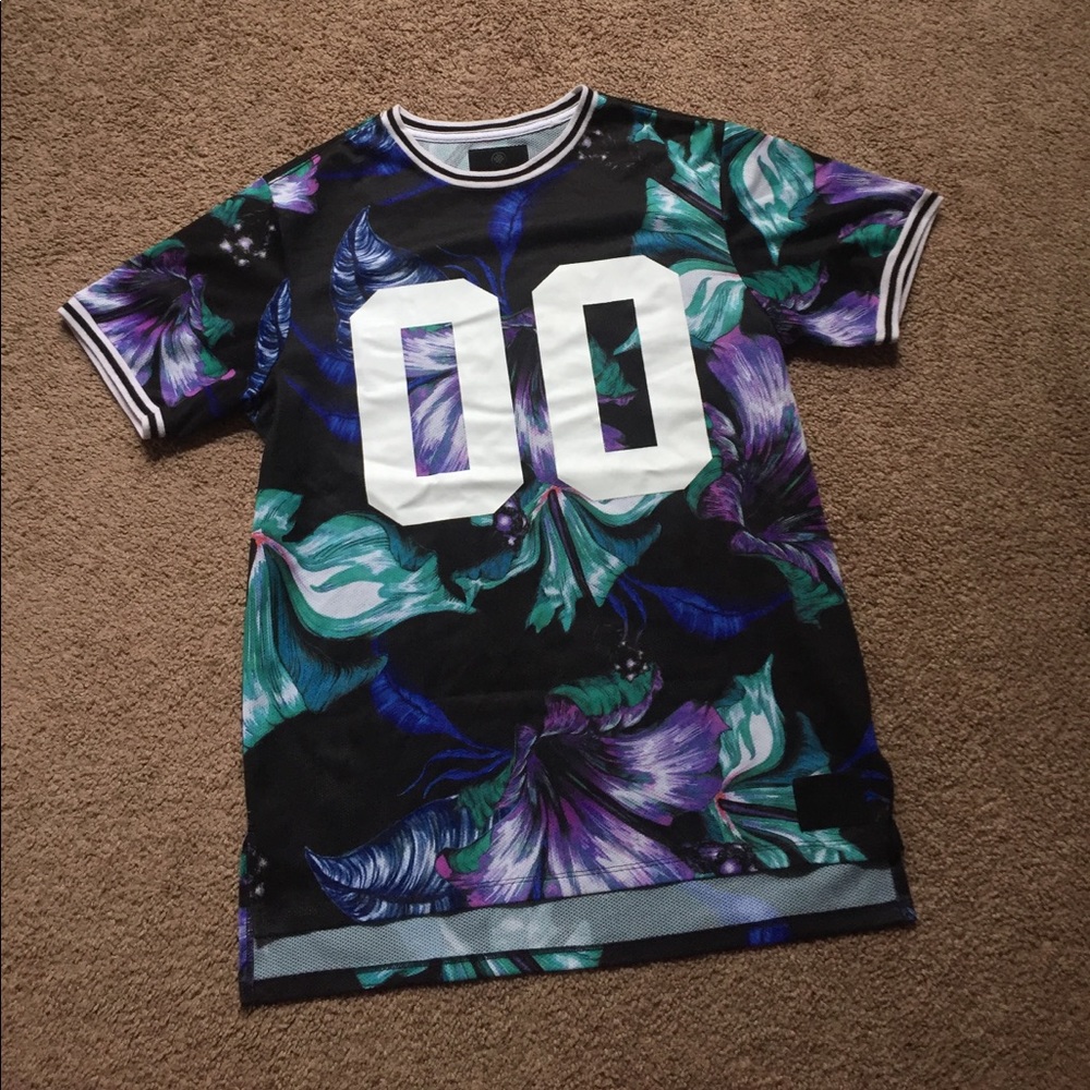 on the byas jersey with flowers