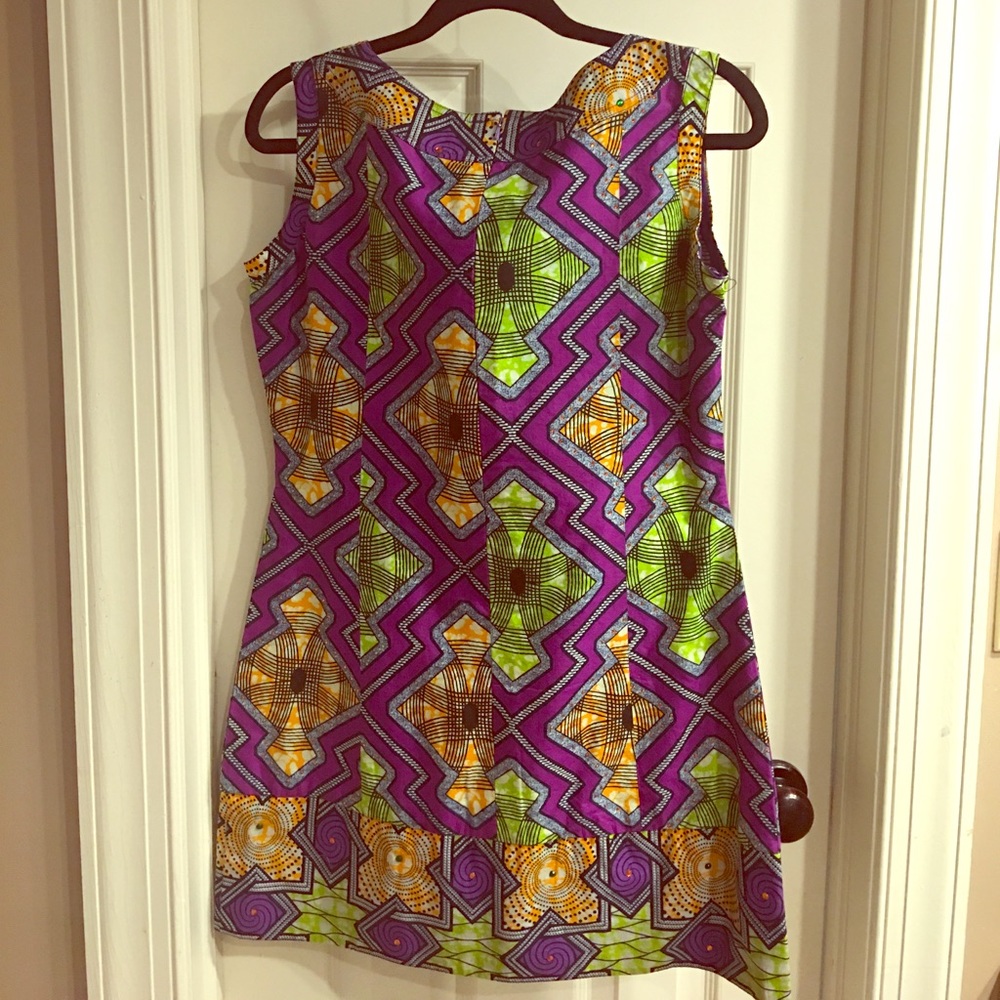 Ankara Embroidered Dress