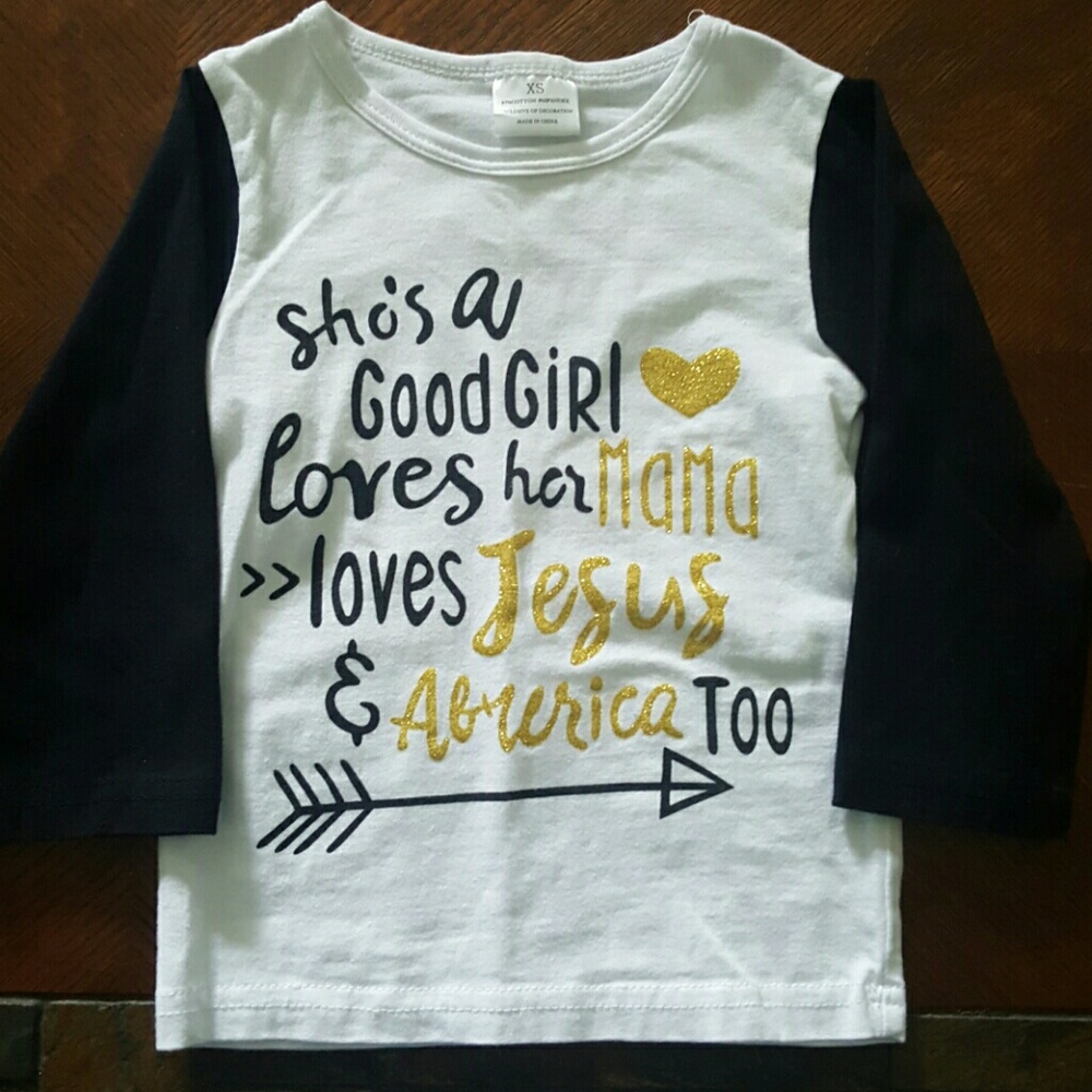 3/4 sleeve shirt girls