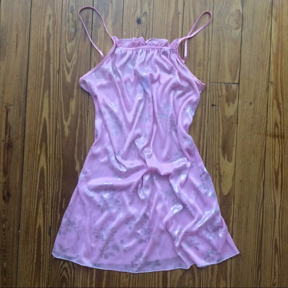 🚫 SOLD 🚫 3 FOR 10 SALE Pink & Silver Nightgown