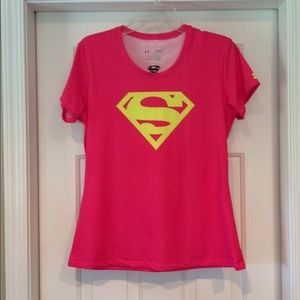Heat Gear Under Armour Nylon Superman Shirt