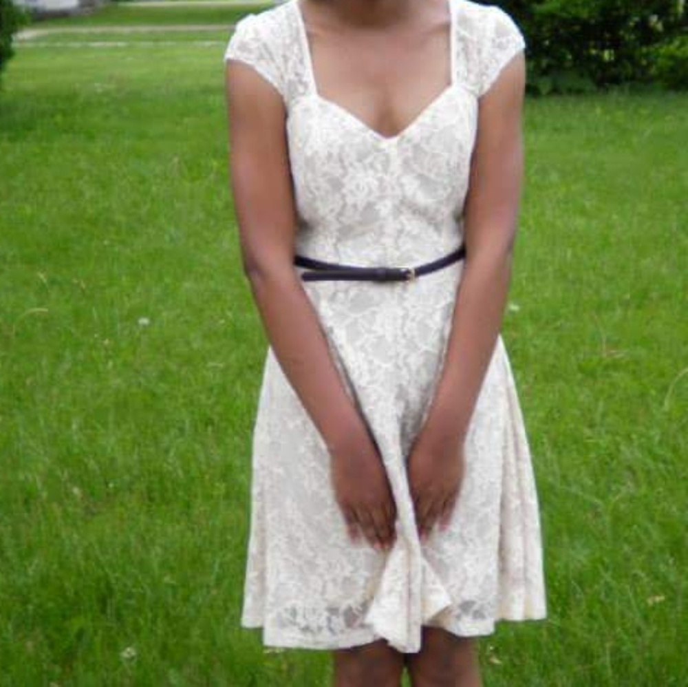 Deb Cream Lace Dress