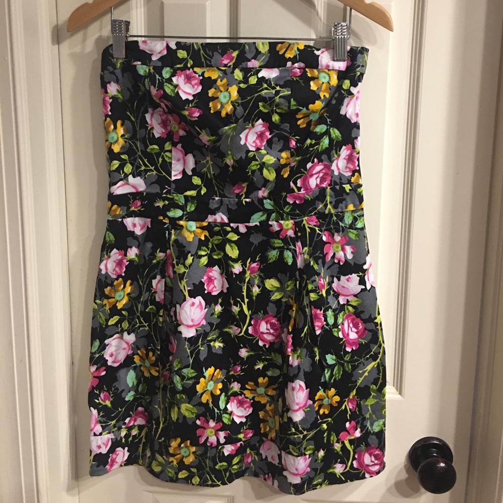 Mango strapless dress