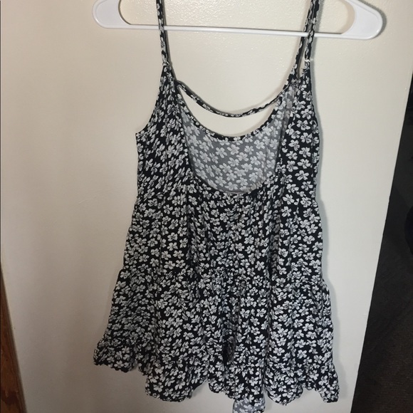 Black and White Floral Brandy Melville Dress - Picture 2 of 3