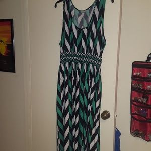 Cute 3X Maxi Dress-sleeveless