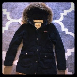 Hollister navy parka