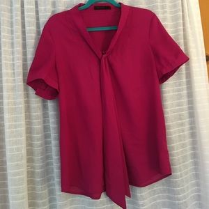 Pink work blouse