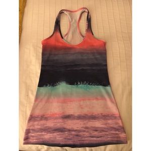 Lululemon tie dye ombré racer back tank