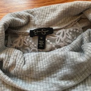 Grey knit Jessica Simpson top