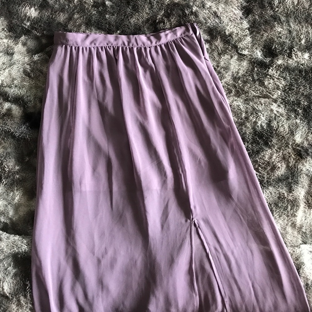 ❌SOLD❌ Sheer purple maxi skirt