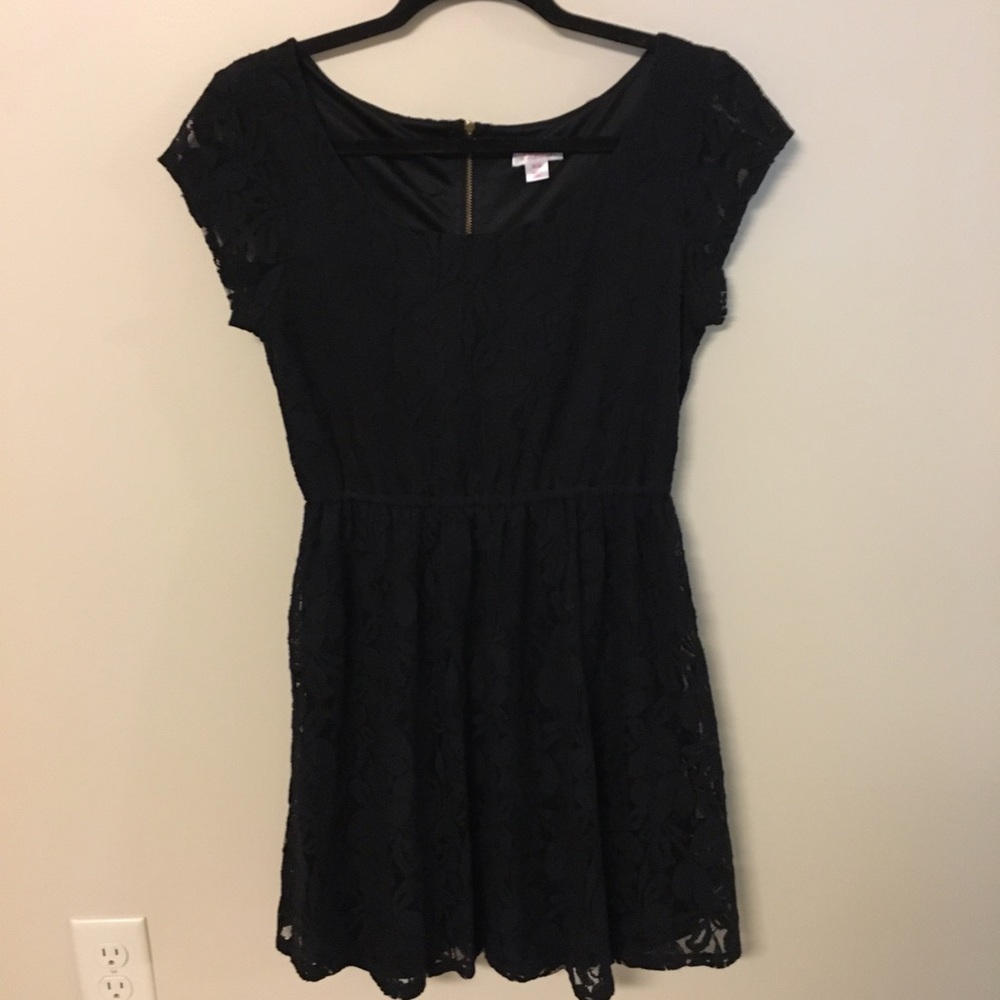 Black Babydoll Lace Dress