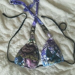 Sinful rhinestone bikini top