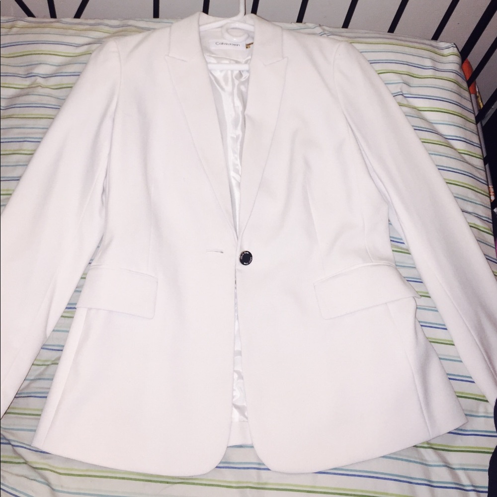 Cream Calvin Klein Blazer
