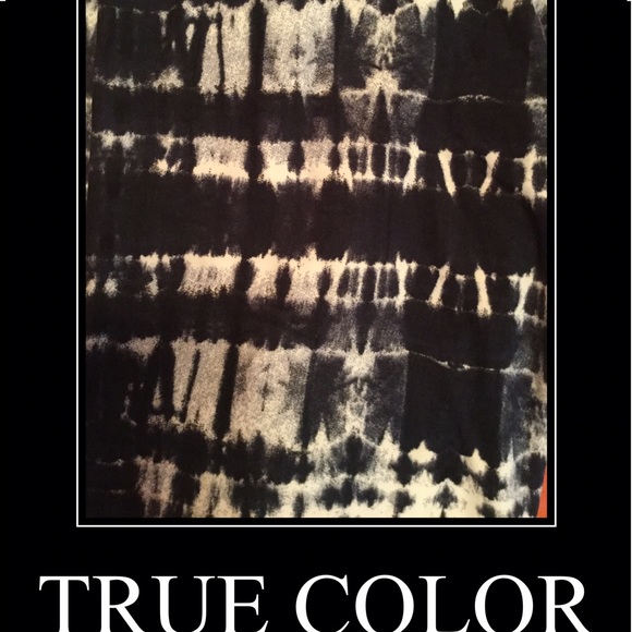 Tie-Dye Leggings in Very Dark Grey/Navy. One size. - Picture 3 of 3