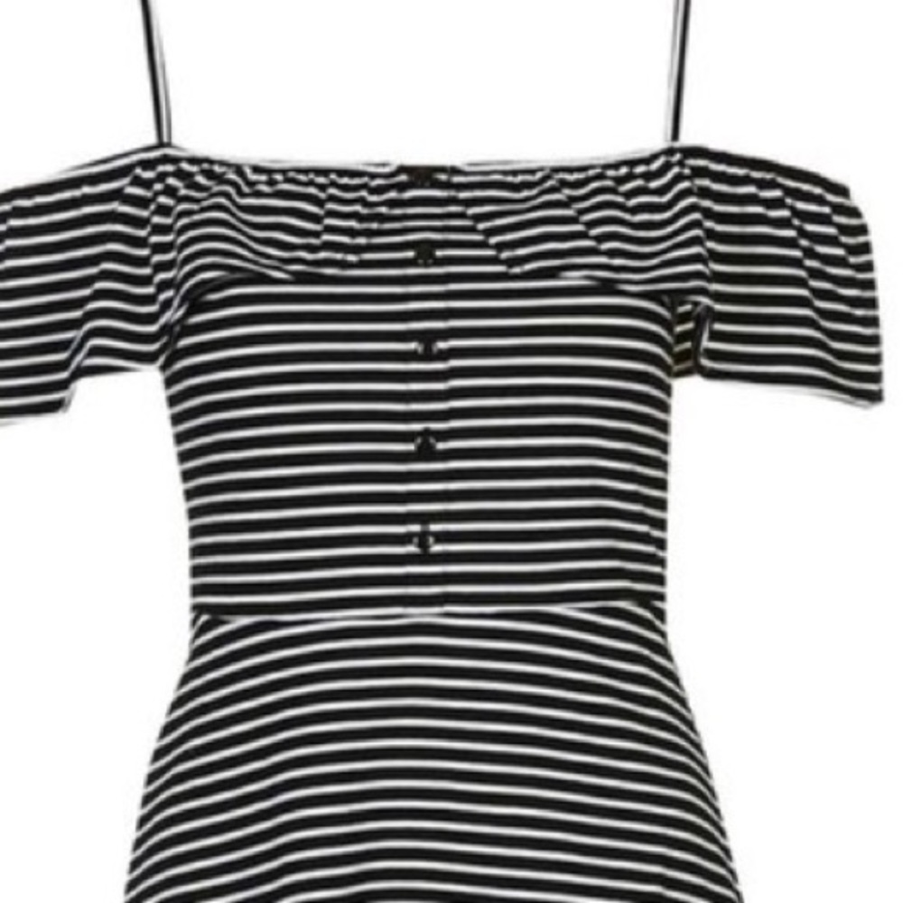 Topshop Black and White Dress