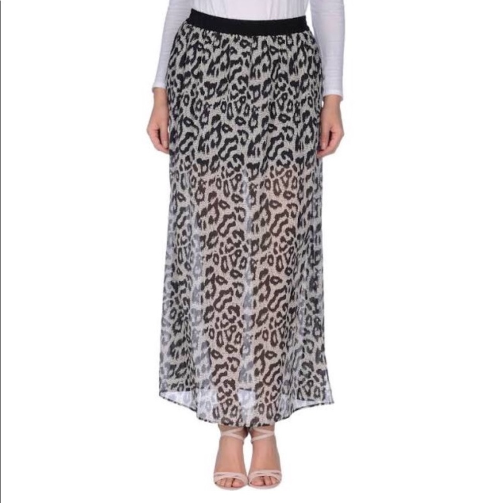 Sea New York animal print maxi skirt semi-sheer - Picture 3 of 4