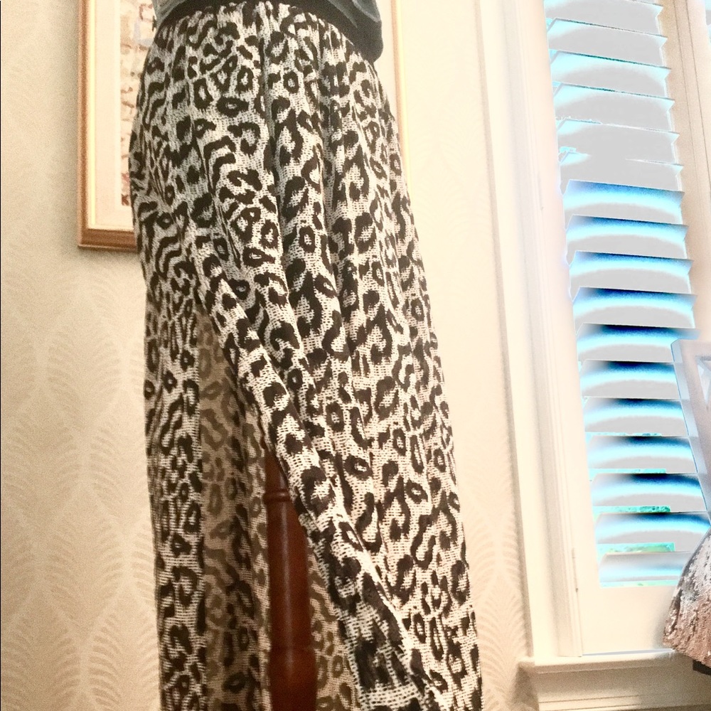Sea New York animal print maxi skirt semi-sheer - Picture 2 of 4