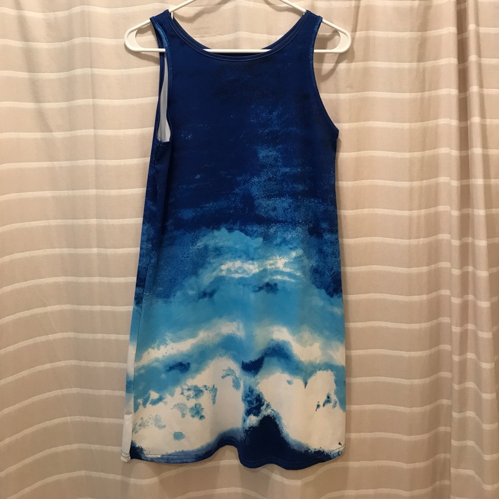 Blue wave dress