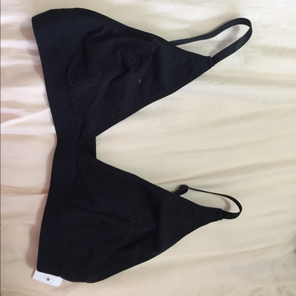 black bralette