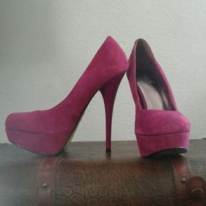 Fushia High Heel Platform Stiletto's