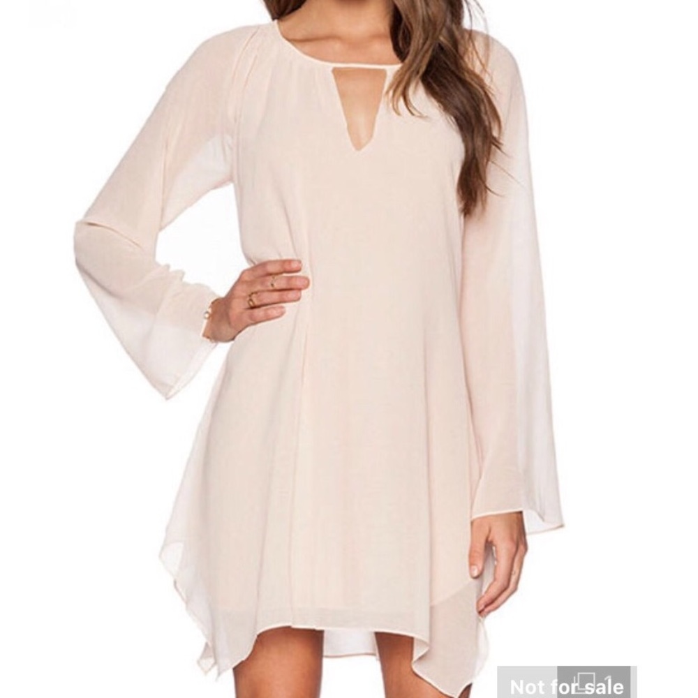 Blush fully lined dress