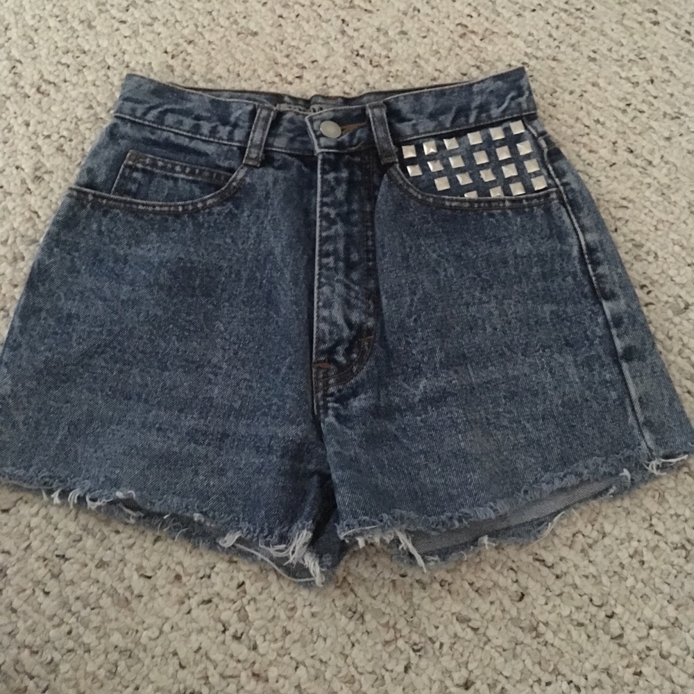 high waisted jean shorts
