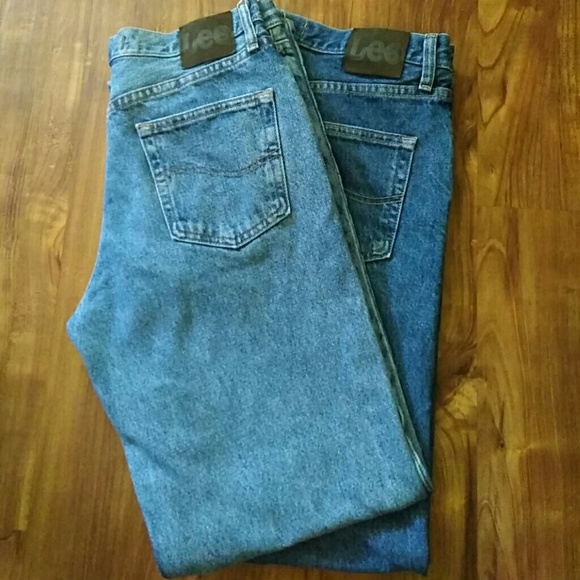 2 Pair Men's Lee Jeans - Picture 1 of 8