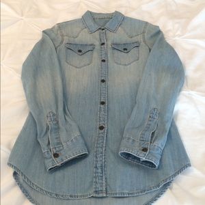 Button down denim shirt