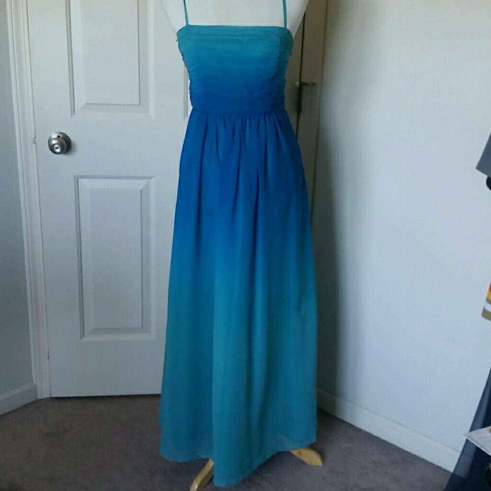 Ombré Blue long dress