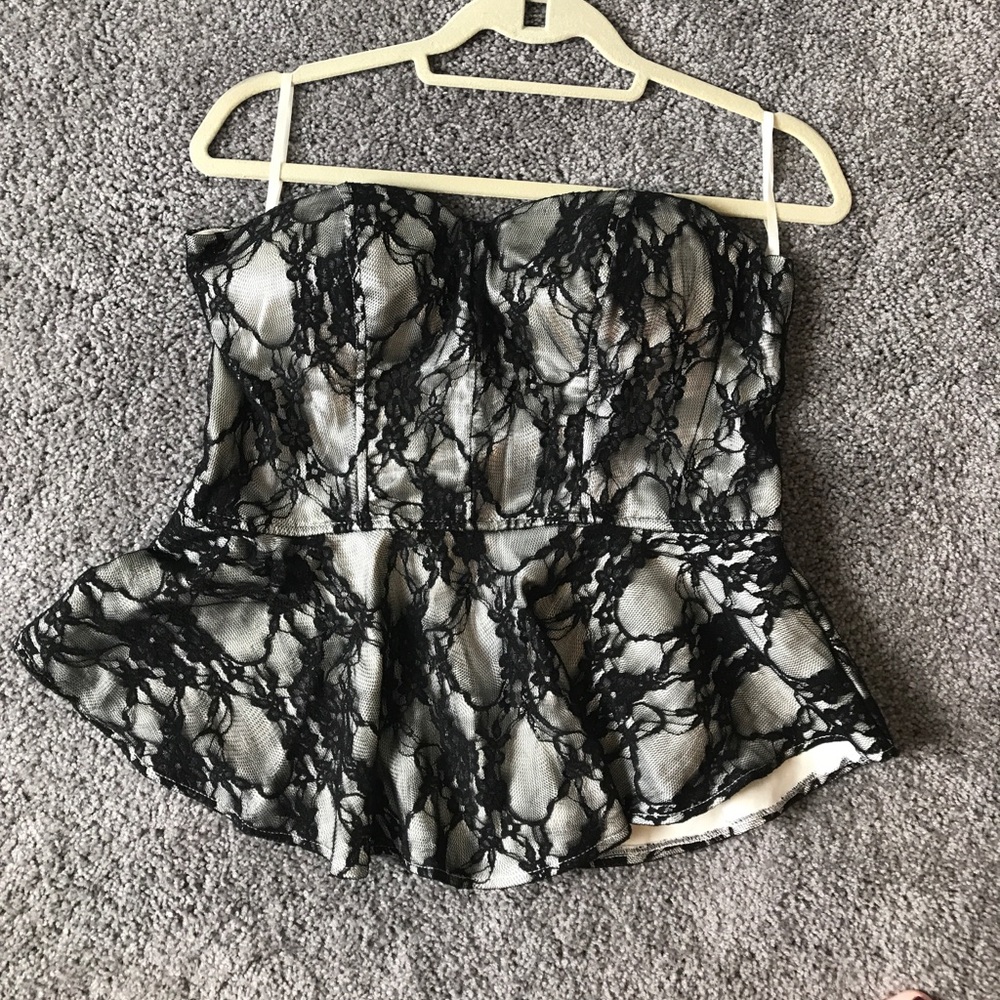 Peplum corset top