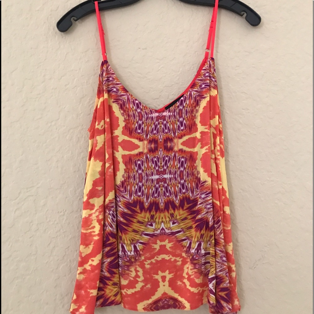 Aqua colorful tank top