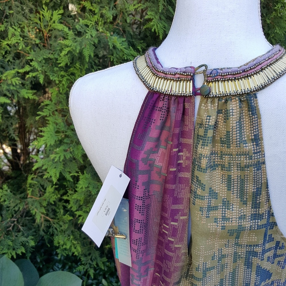 LAST CHANCE- Charlie Jade beaded collar maxi dress - Picture 3 of 5