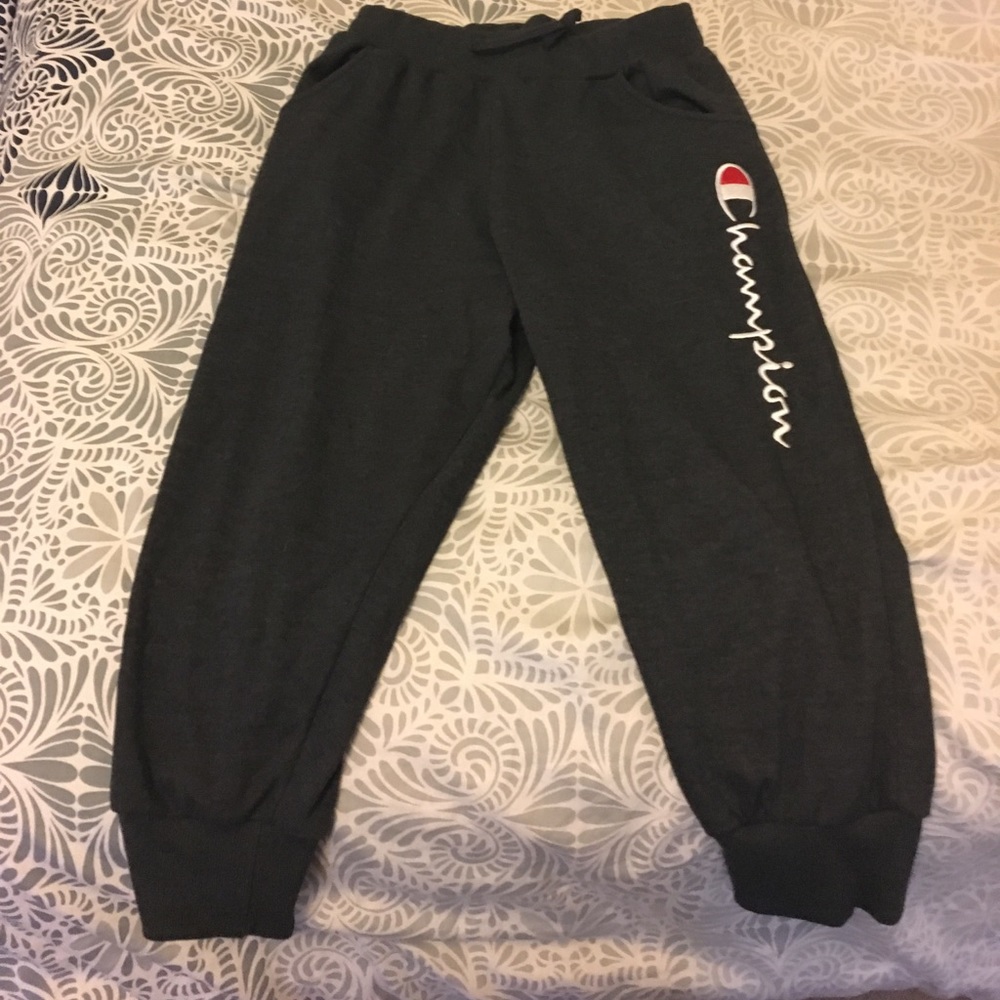 Champion crop pant with draw string waist