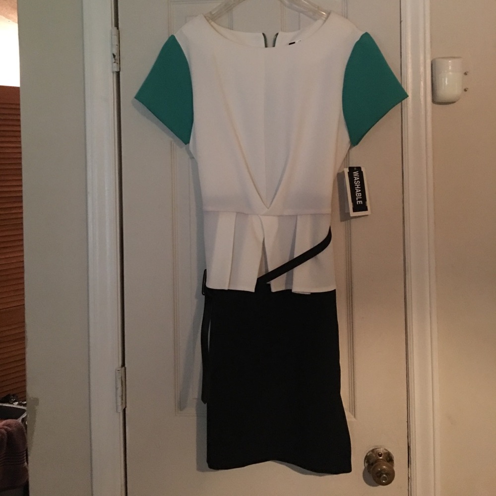 Color Block Peplum Dress size 12P