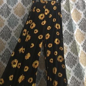 🌻🌻 Fun Sunflower Palazzo Pants! 🌻🌻