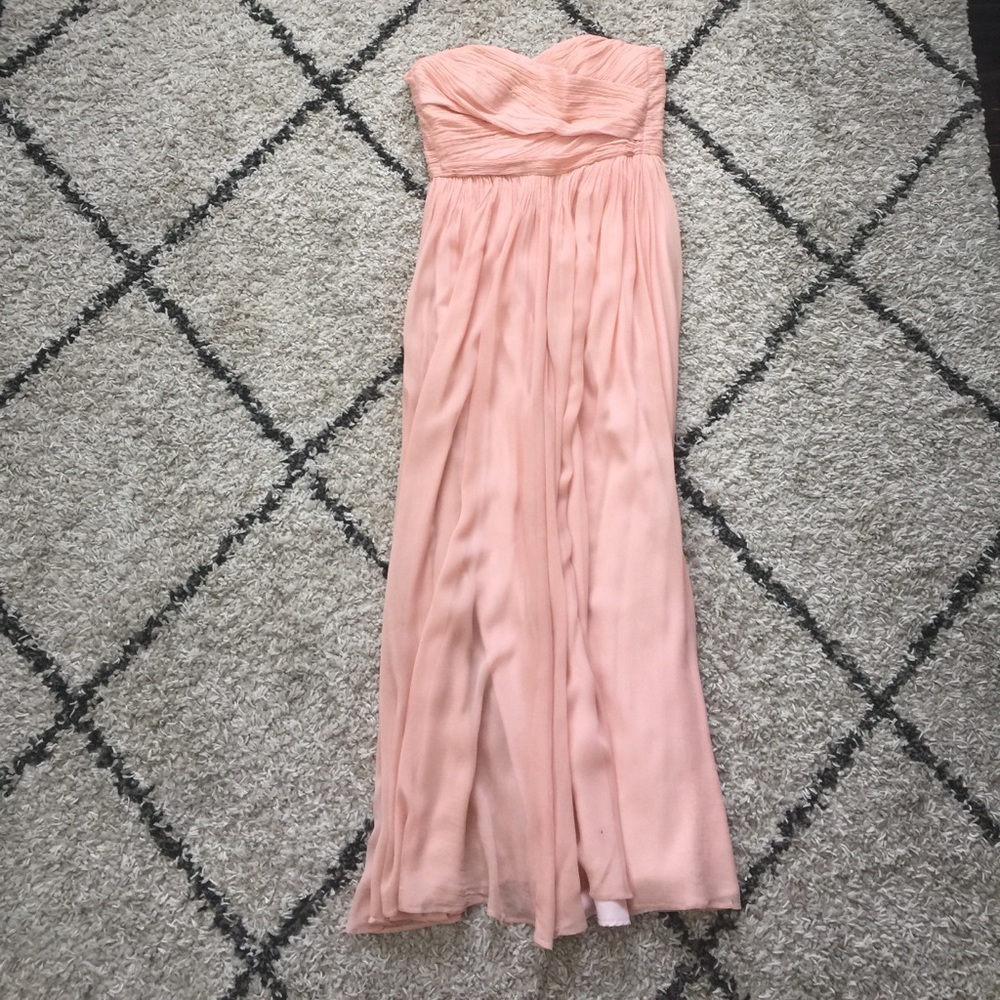 J Crew Blush Bridesmaids Dress