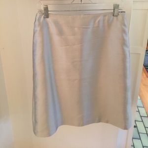J. Crew silver pencil skirt