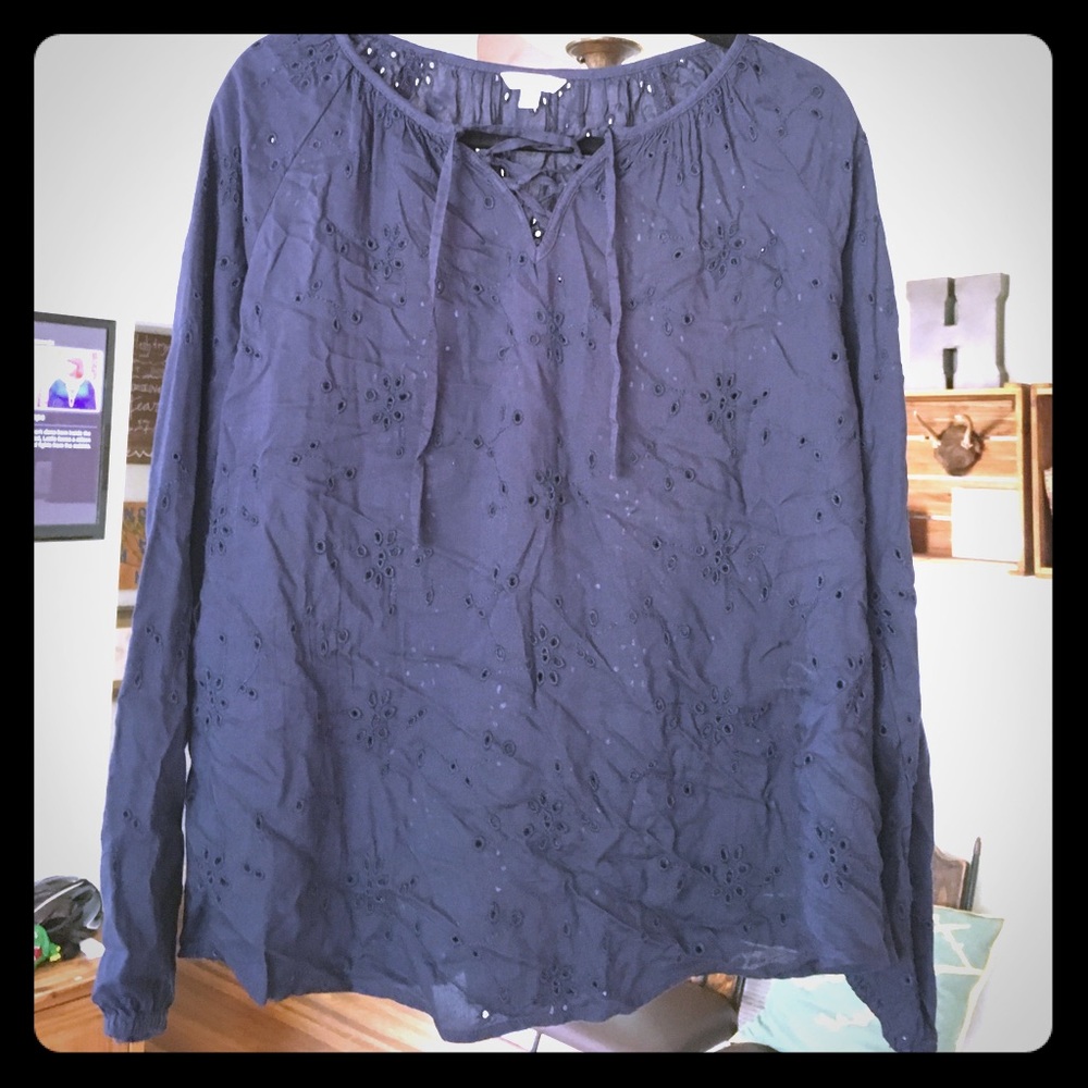 Sonoma Eyelet Lightweight Top