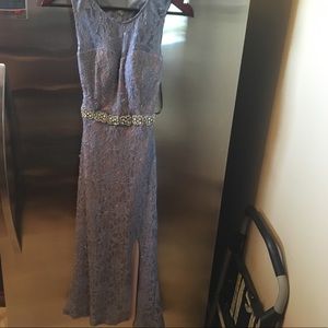 Mid length lace dress