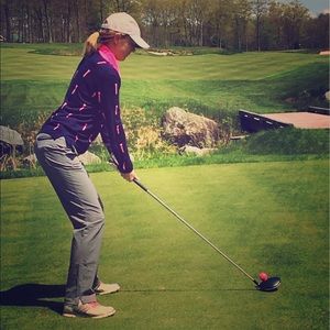 Baker Golf V-Neck Silk and Cashmere Sweater