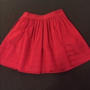 Banana Republic Mini Red Flare Skirt-Sz 8