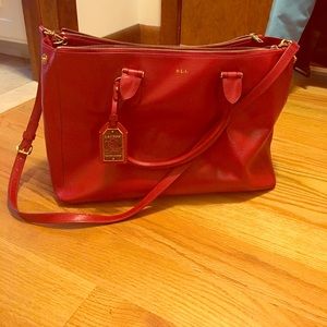 *On Hold* Candy Apple Red Ralph Lauren Tote