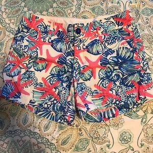 WORN ONCE Lilly Pulitzer She She Shells shorts