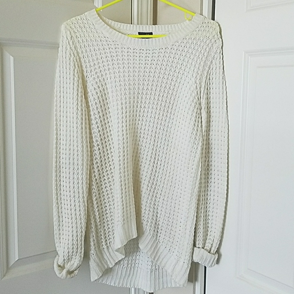 Off-white knit sweater