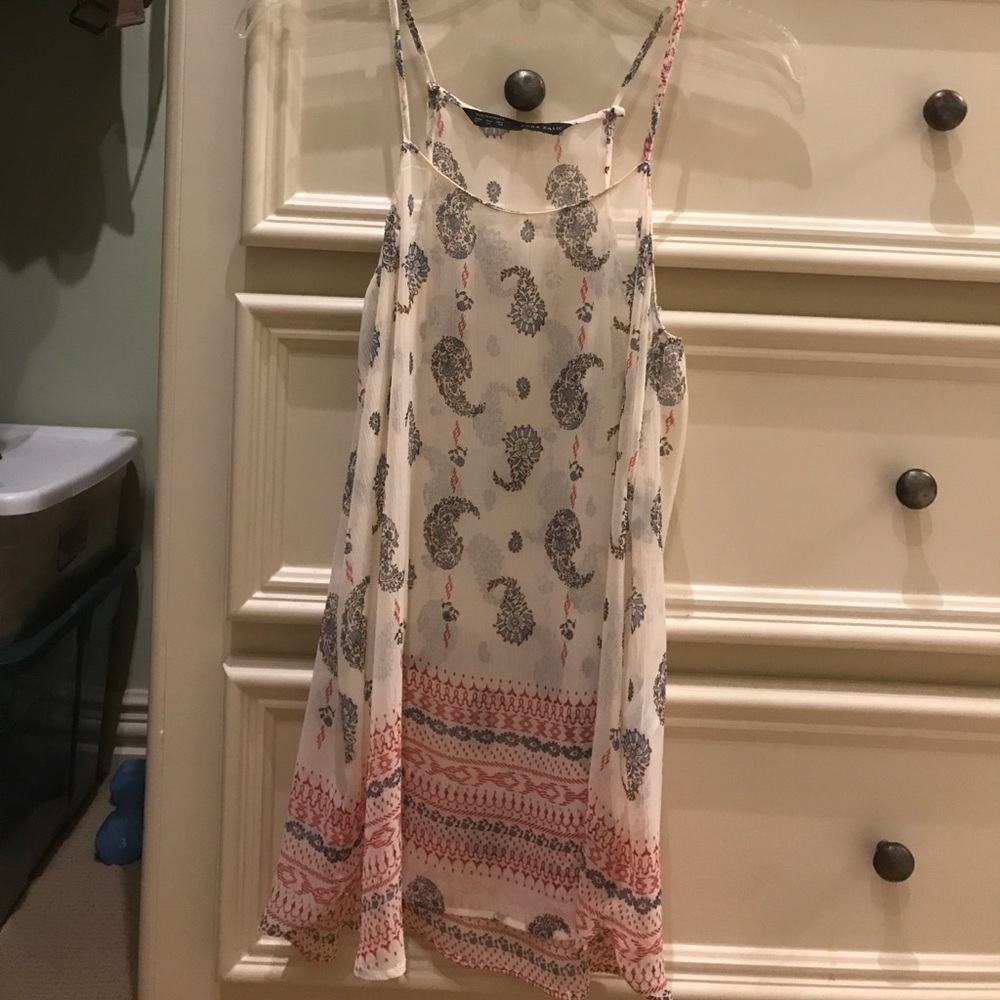 Pretty patterned zara cami