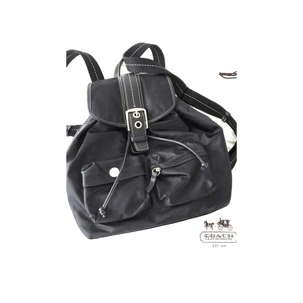 Black Coach Backpack