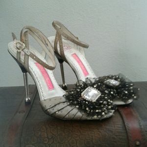 Bejewled Sparkley BETSEY JOHNSON High Heels
