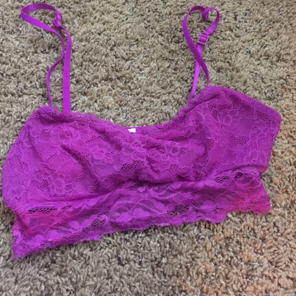 Lace purple bralette