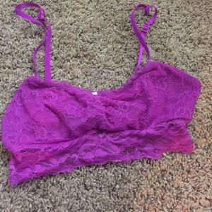 Lace purple bralette