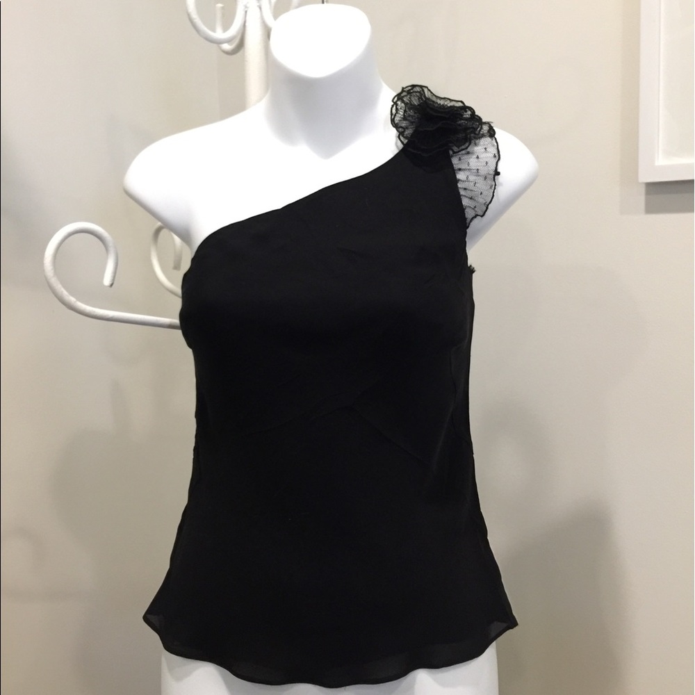 Max Studio one shoulder blouse